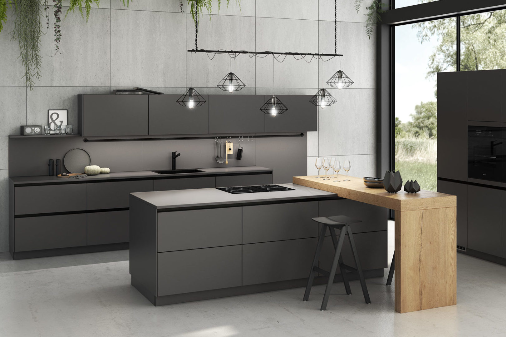 Grand Atelier Design cuisine anthracite S32 1080